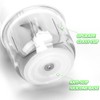 Luniquz Mini Electric Garlic Chopper 300ML GLASS Food Processor Cordless