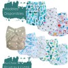 Washable Swim Nappy | Crab | Elastic Leak Proof |
