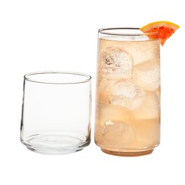 Anchor Hocking Finlandia Drinking Glasses Set of 16, Rocks and Tumbler Glasses