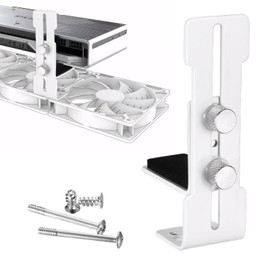 Asitanie Graphics Card Holder, GPU Holder, Practical Graphics Card Holder, Adjustable GPU Sag Bracket, Suitable for Graphics Card, Video Card (White)