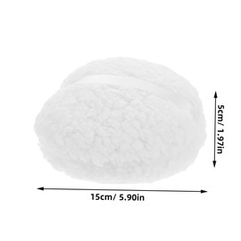 Baluue 2pcs Extra Large Body Powder Puff Washable Dust Puff for Loose Powder Gentle Skin for Full Body Application Travel Soft Plush Texture Convenient White Color