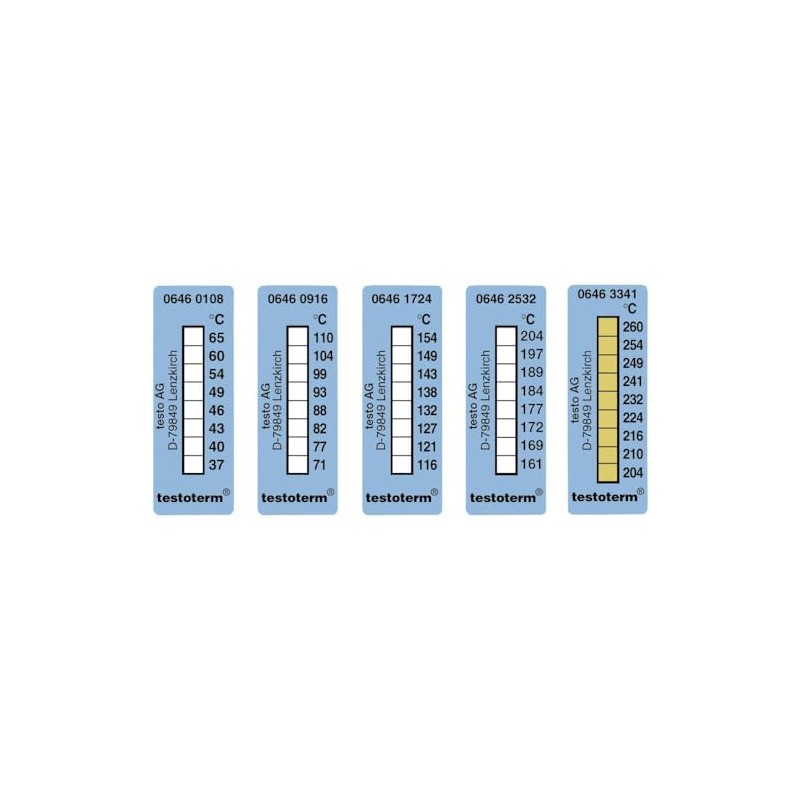 Testo 0646 0108 Measurement Strips 37/65 Degree C