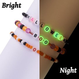 500 Colorful Acrylic Letter Beads, Glow in the Dark A E I O U Vocal Acrylic Letter Beads for DIY Jewelry Making
