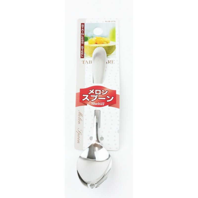 Pearl Metal Shelter Stainless Steel Melon Spoon (B-5375)