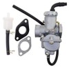 GOOFIT PZ20 Carburetor with Fuel Filter Gasket Replacement for Kazuma Baja 50cc 70cc 90cc 110cc 125cc TaoTao 110B NST SunL Chinese Quad 4 Stroke ATV 4 Wheeler Go Kart Dirt Bike CRF50F XL75 CRF80F