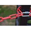 Barrier Chain Red White Metal 2 Metres – Steel Links