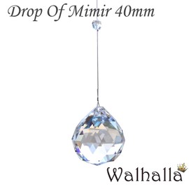 Asfour 40mm Drop of Mimir Suncatcher with Asphone Crystal, Easy to Install Parts, Length 19.7 inches (50 cm)