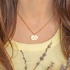 Lucky Feather Birth Flower Necklace - 14k Gold Dipped Birth