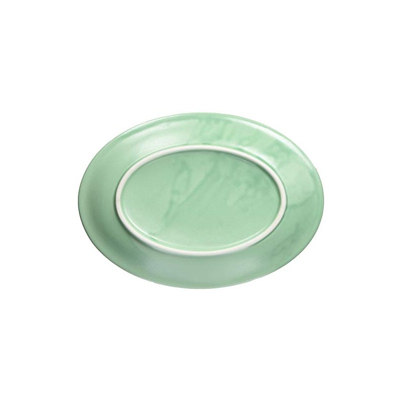 Koyo Pottery 30320 Medium Dish, Japanese Tableware, Rim Dot Plate,