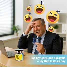 60 Dad Jokes Cards Jar, Fathers Day Gifts from Daughter, Son, Wife, Fathers Day Card Funny, Humorous Dad Gifts for Men Husband Stepdad, New Dad Gifts, Dad Gifts, Funny Fathers Day Gifts