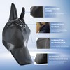 Harrison Howard Horse Fly Mask Long Nose with Ears Black