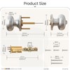 HOSOM Privacy Door Knob with Lock, Interior Door Knobs for