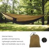 Double Portable Hammock Quick Drying Nylon Camping Hammock with Tree