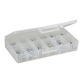 L.H. Dottie APS1 450-Piece Wall Plate Screw Kit, No.6-32 TPI by 1/2-Inch to 1-Inch Length, White, Ivory, Almond, Stainless, Brass and Nylon