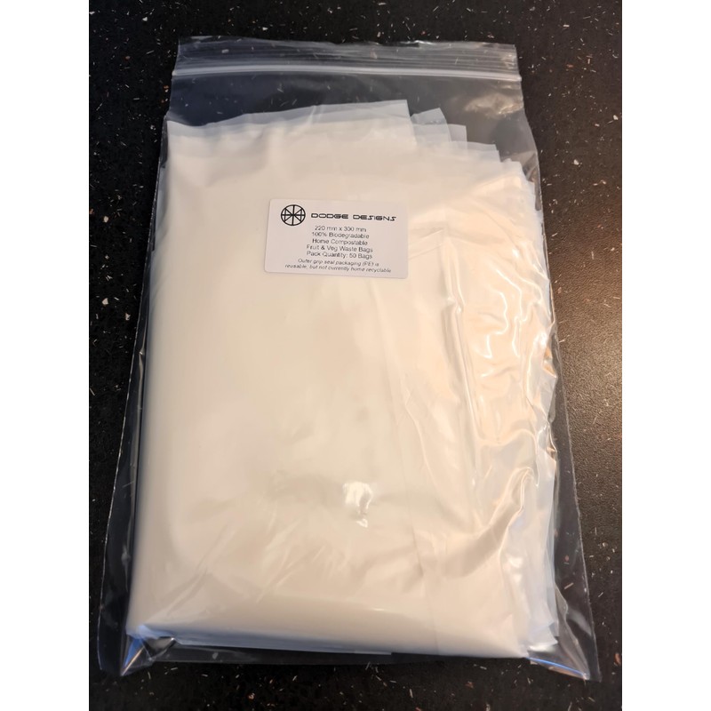 Home Compostable Fruit & Veg Waste Disposal Bags 100% Biodegradable