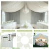 PartyVillage 20ftx40ft Ivory Ceiling Curtain for Wedding Parties – 4