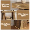 Tohomeor 47.24" Farmhouse Entryway Console Table, Narrow Sofa Table Behind