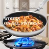 Nonstick Frying Pans with Lid,10 inch Stainless Steel Skillet Set