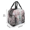 JIMOWANG Oil Painting Paris Portable Lunch Bag Compact Tote Bag