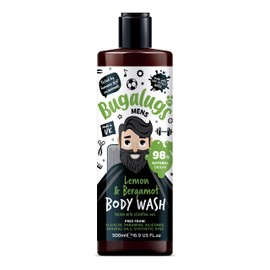 BUGALUGS BUGALUGS Mens Shower Gel 500ml, Natural Body Wash for Men for Sensitive Skin packed with essential oils & made with Lake District Water. Now smell better than your Dog (Lemon & Bergamot)