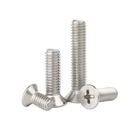 ORANXIN M6 x 10 mm 10 Pieces Cross Flat Head Bolts Stainless Steel 304 Countersunk Screws Machine Screws Metric Fixings
