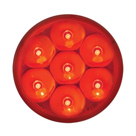 Grand General 76587 Light (2.5" Low Profile Pearl Red 7 LED Dual/3Wires)