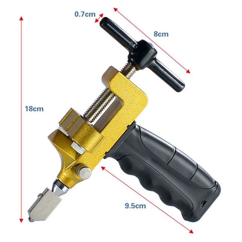 YWHWLX Tile and Glass Cutting Cutter, 0.1 - 0.6 inch
