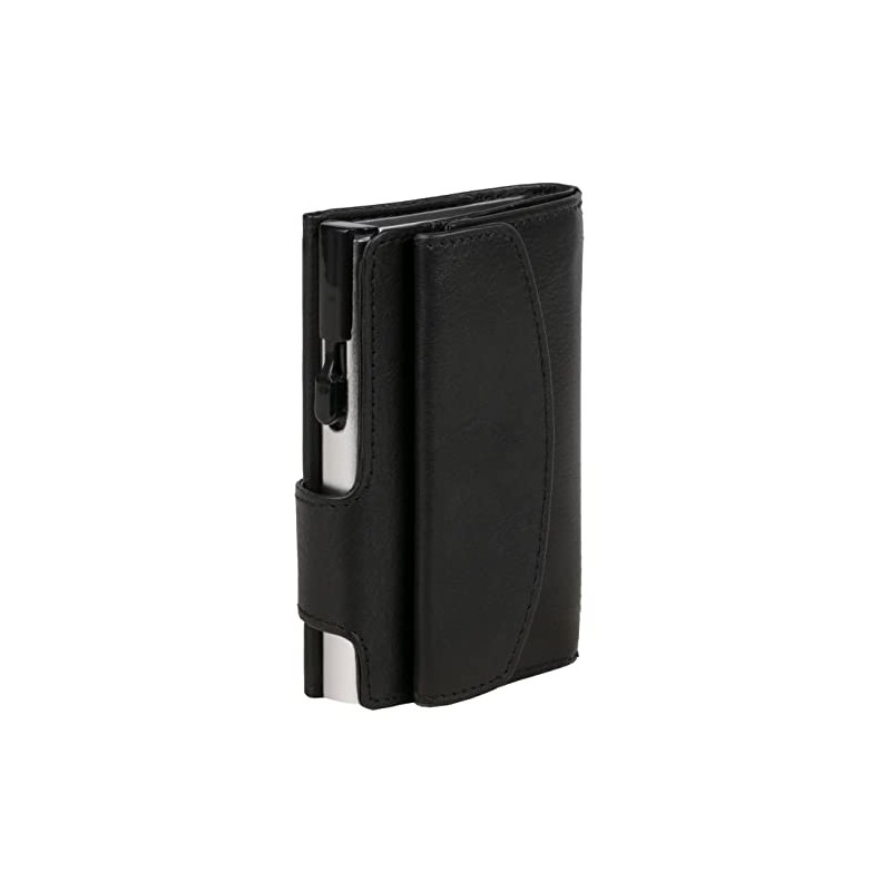 ClickSafe® Credit Card Holder with Coin Compartment and Note Compartment