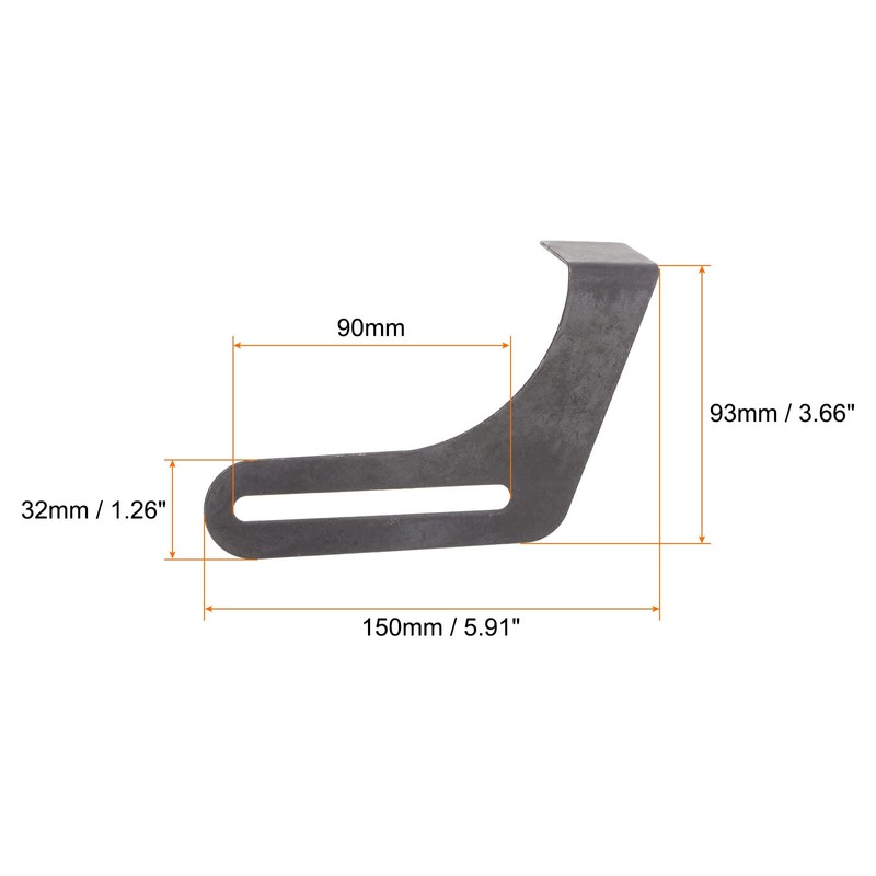 HARFINGTON 2pcs Bench Grinder Tool Rest 7.87" Carbon Steel Bracket