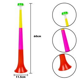 RmKbe 2 Pieces Vuvuzela Trumpets Loudly Horn Fan Spectator Noisemaker Plastic Stadium Football Game Horn for Sporting Events