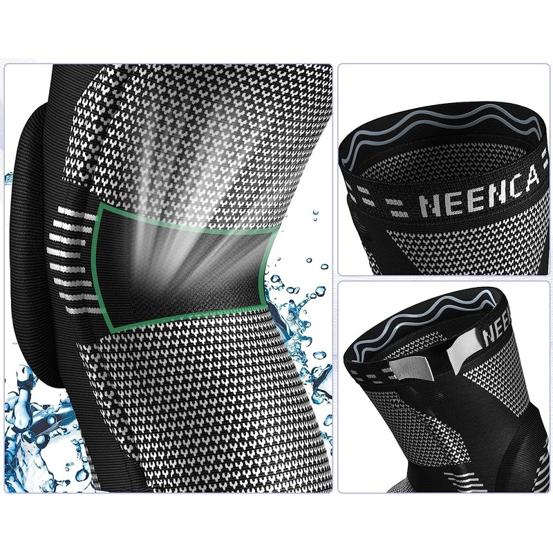 NEENCA Knee Support, Compressed Knee Support with Patella Gel Pads