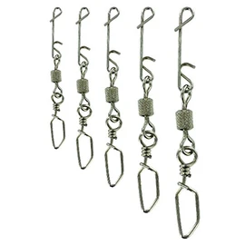 JENZI NO Knot-Verbinder mit Duo-Lock Karabiner-Wirbel fein 15 Kg