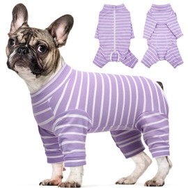 Kuoser Dog Onesie, Dog Surgery Recovery Suit, Dog Recovery Suit Female, Dog Body Suit After Surgery, Dog Onesies Small Dogs, Dog Pyjamas, Dog Pjs For Medium Dogs Purple S