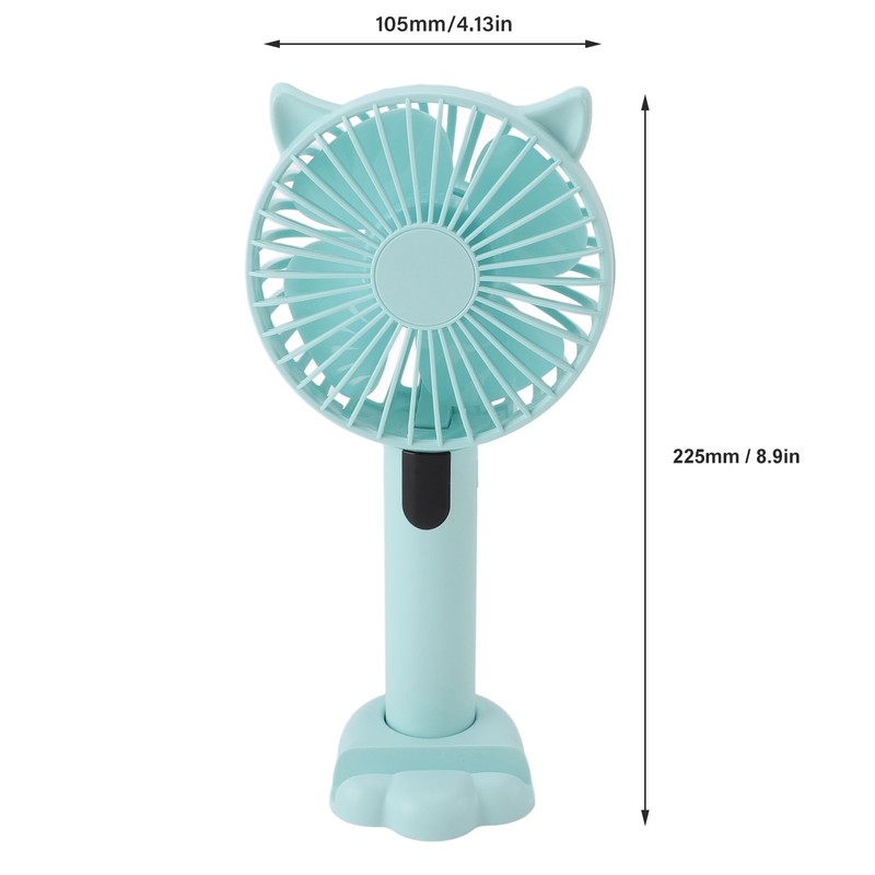 Handheld Fan 5 Speeds USB Rechargeable Small Fan Portable Silent