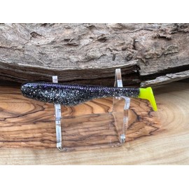 Down South Lures - Burner Shad 3-1/2" Paddle Tail Fishing Swimbait - 7-Pack (Made in USA) (Purple Reign)