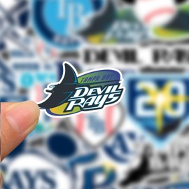 25 PCS of American Baseball Stickers for Water Bottle, Laptop, Bicycle, Computer, Motorcycle, Travel Case, Car Decal Decoration Sticker