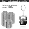120 Pcs Keyring Rings Split Keyrings, 25mm Key Ring Hoops,