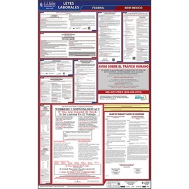 2025 New Mexico and Federal Labor Law Poster (Spanish, NM State) - OSHA Compliant All-in-One Laminated Poster, J. J. Keller & Associates, Inc.
