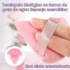 Set 6 Piezas Terciopelo Maquillaje Puffs Polvo Triángulo Esponja