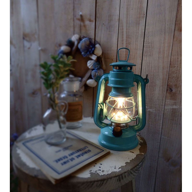 Maruwa Boeki 400691907 Warm Wool LED Feria Lantern, Mint Blue