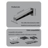 NOTMBESTM Universal Wall Mount Storage Organizer for Keyboard, (Black)