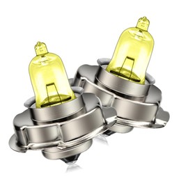 SOFOC P26S 12V 25W Halogen Lamp Yellow Motorcycle Headlight Indicator Fog Light Threaded Direct OEM Replacement Pack of 2