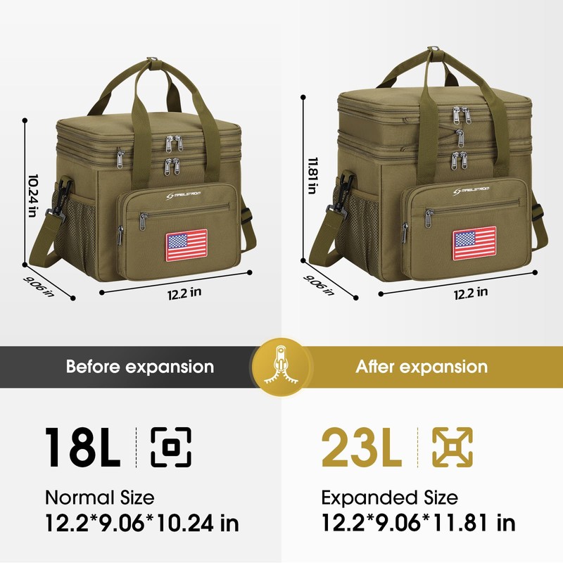 Maelstrom Tactical Lunch Box for Men, 23L Insulated Lunch Bag,