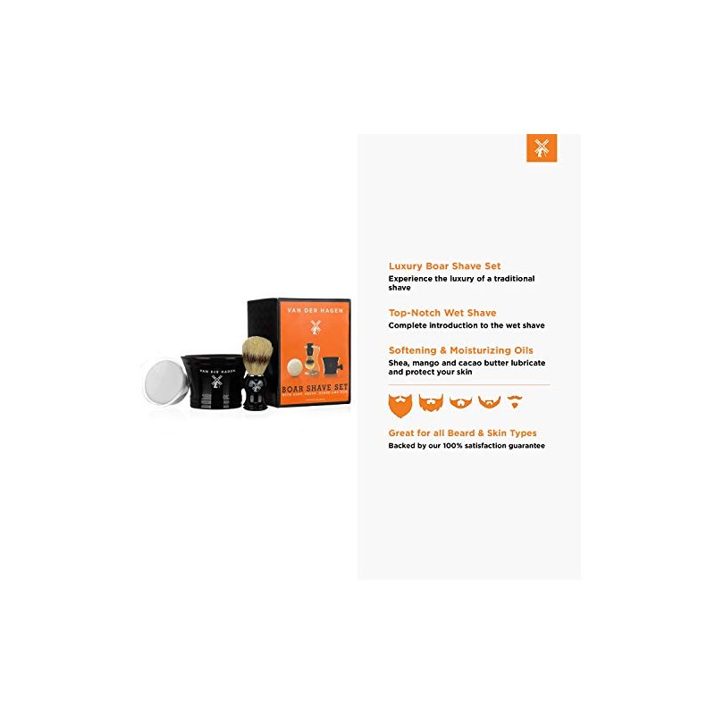 Van Der Hagen Men's Luxury, Shave Set