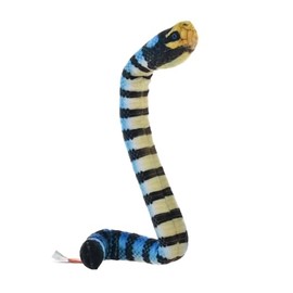 Wild Republic Coilkins Yellow Lipped Sea Snake Stuffed Animal - 12"