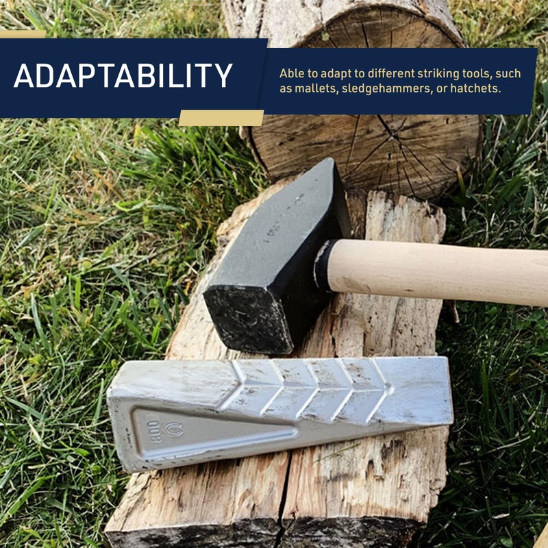 Kings County Tools Wood Splitting Wedge - German Hand-Forged Wood