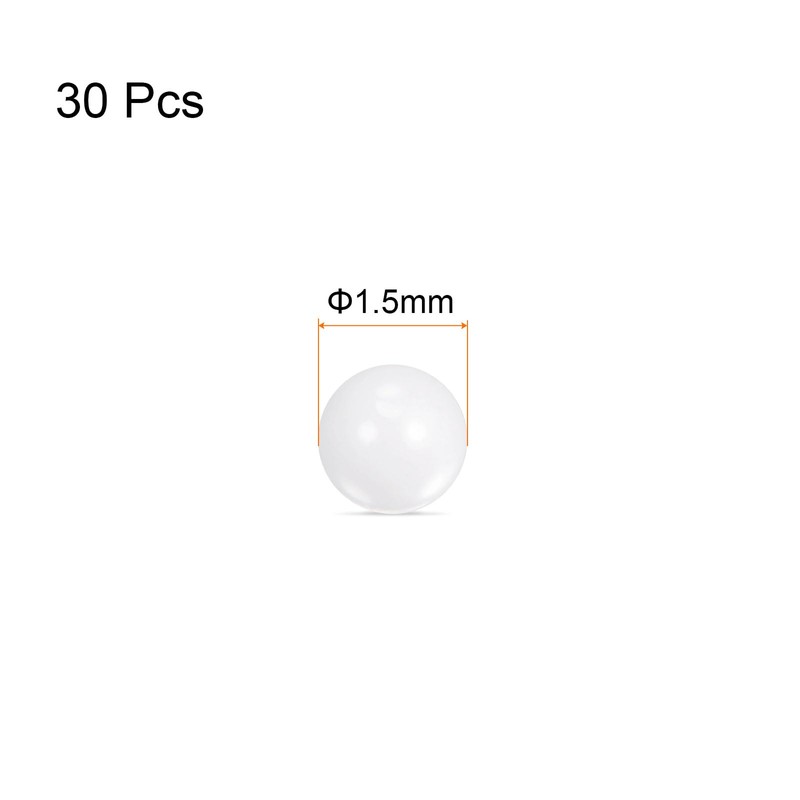 QUARKZMAN Zirconia Ceramic Balls 1.5 mm Diameter G10 ZrO2 White