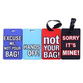 Namvo 4 Pack Luggage Tags Suitcase with Travel Tags Boarding Pass Luggage Checked Card Travel ID Baggage Tags for Suitcase Luggage Tags Travel