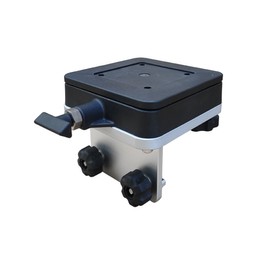 Brocraft Aluminum Downrigger Bracket with Swivel Base for 90 Degree Boat Track System/Lund Sport Track/Versatrack Track/Ranger Track