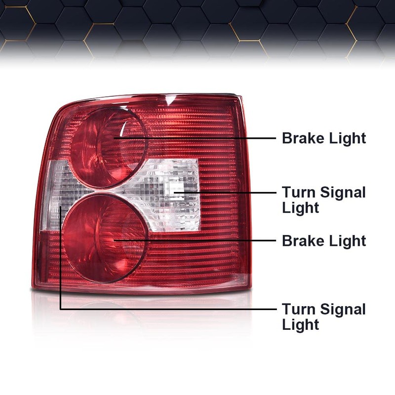 PIT66 LED Tail Lights Assembly, Compatible with 2001 2002 2003